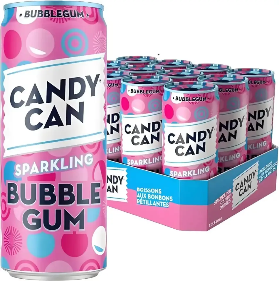 Candy Can Sparkling Bubble Gum