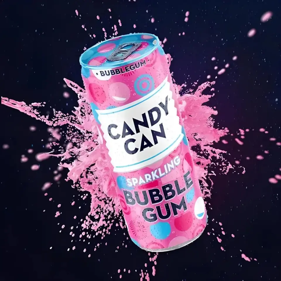 Candy Can Sparkling Bubble Gum