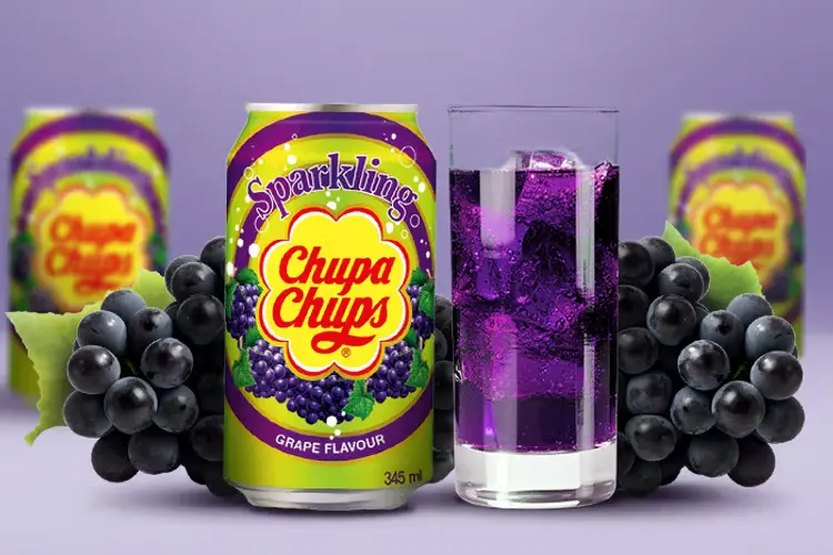 Chupa Chups Sparkling Grape (Üzüm) Aromalı Gazlı İçecek 345ml