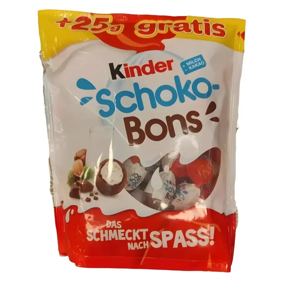 Kinder Schoko-Bons Fındıklı Sütlü Çikolata +25g Gratis Avantaj Paketi