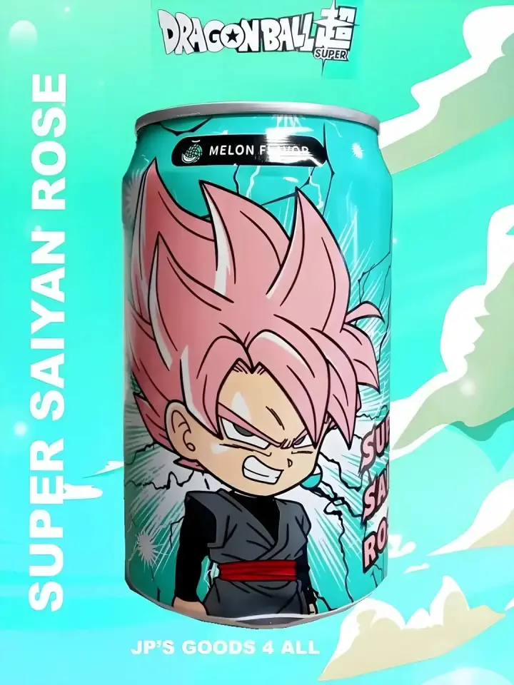 Ocean Bomb Dragon Ball Z Super Saiyan Rose - Kavun Aromalı Gazlı İçecek 330ml