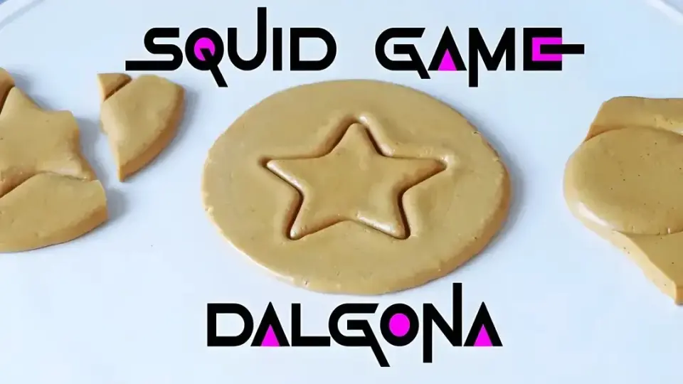 Squid Game Dalgona Biscuits - Geleneksel Kore Tereyağlı Bisküvi 100g