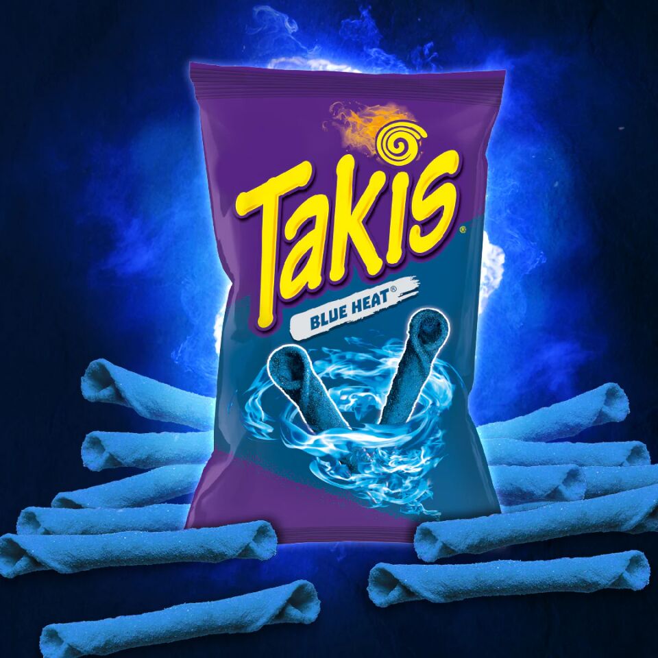 Takis Blue Heat Acılı Mısır Cipsi | İthal Meksika Atıştırmalığı