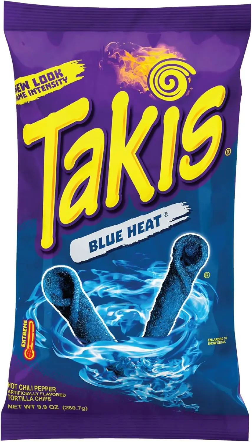 Takis Blue Heat Acılı Mısır Cipsi | İthal Meksika Atıştırmalığı