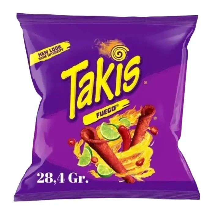Takis Fuego Hot Chili Pepper & Lime Tortilla Chips 28,4 Gr.