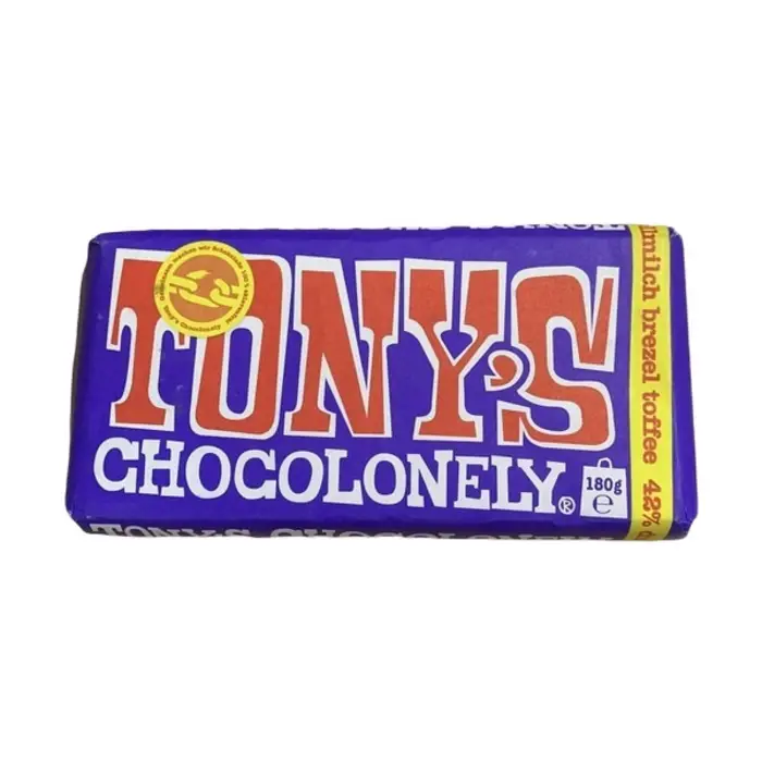 Toony's Pretzel Toffee Donkere Melk 180 Gr