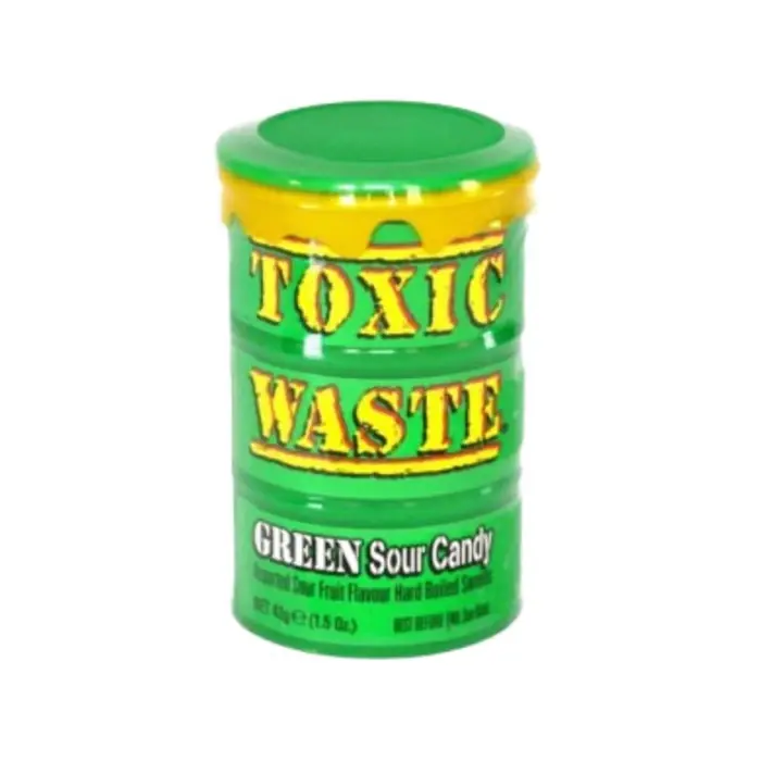 Toxic Waste Green Sour Candy 42 Gr