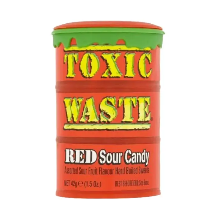 Toxic Waste Red Sour Candy 42 Gr