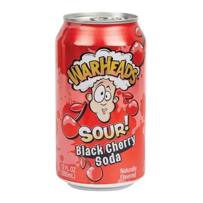 Warheads Sour Black Cherry Soda 330 Ml