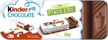 ​Kinder Chocolate Pencil Case – 16 Adet Sütlü Çikolata ve Özel Metal Kalemlik Seti ✨