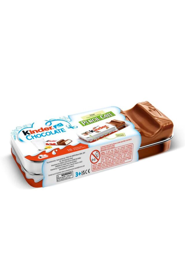 ​Kinder Chocolate Pencil Case – 16 Adet Sütlü Çikolata ve Özel Metal Kalemlik Seti ✨
