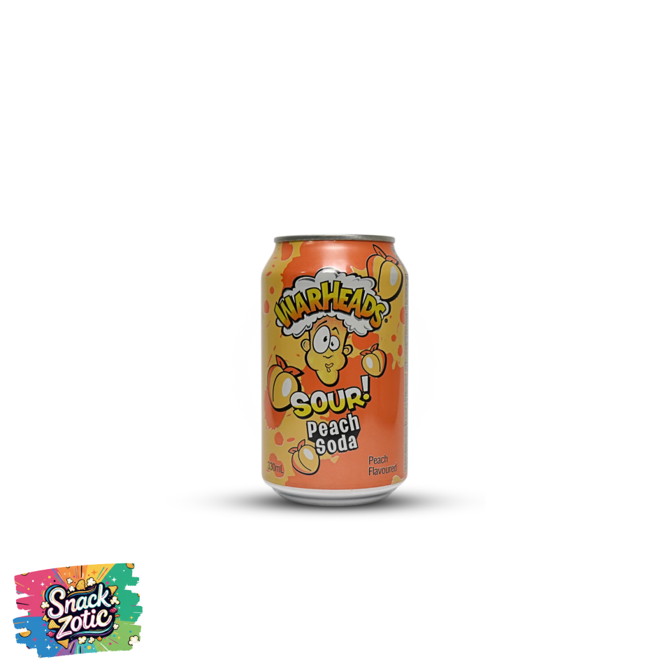 Warheads Sour Peach Ekşi Şeftali Aromalı Gazlı İçecek 355 ml