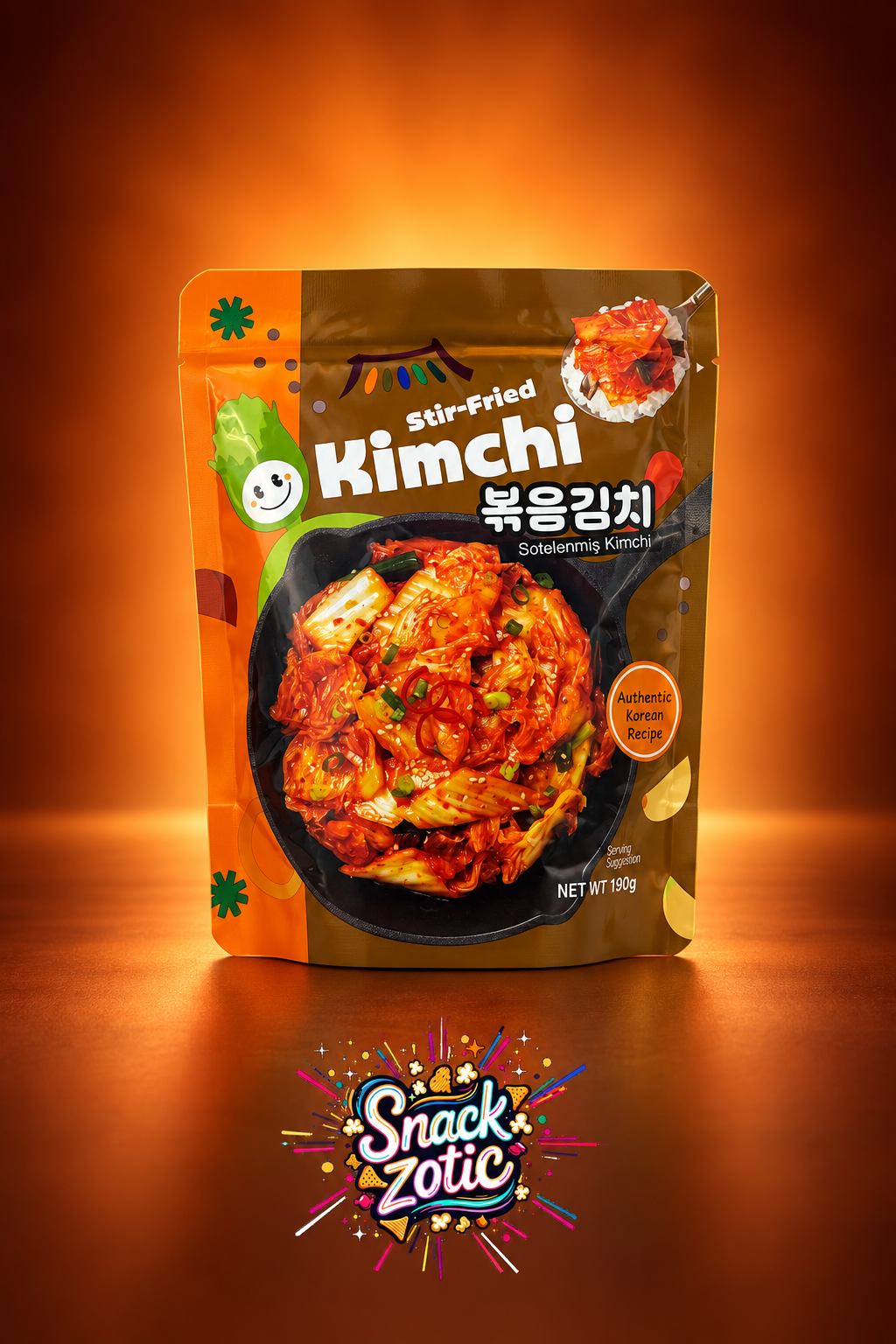 Kimchi Stir Fried Geleneksel Kore Turşusu