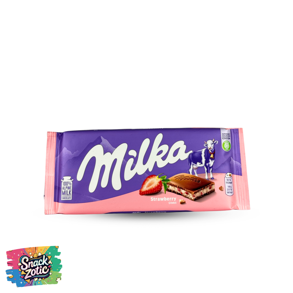 Milka Strawberry Çilekli Çikolata 100 g
