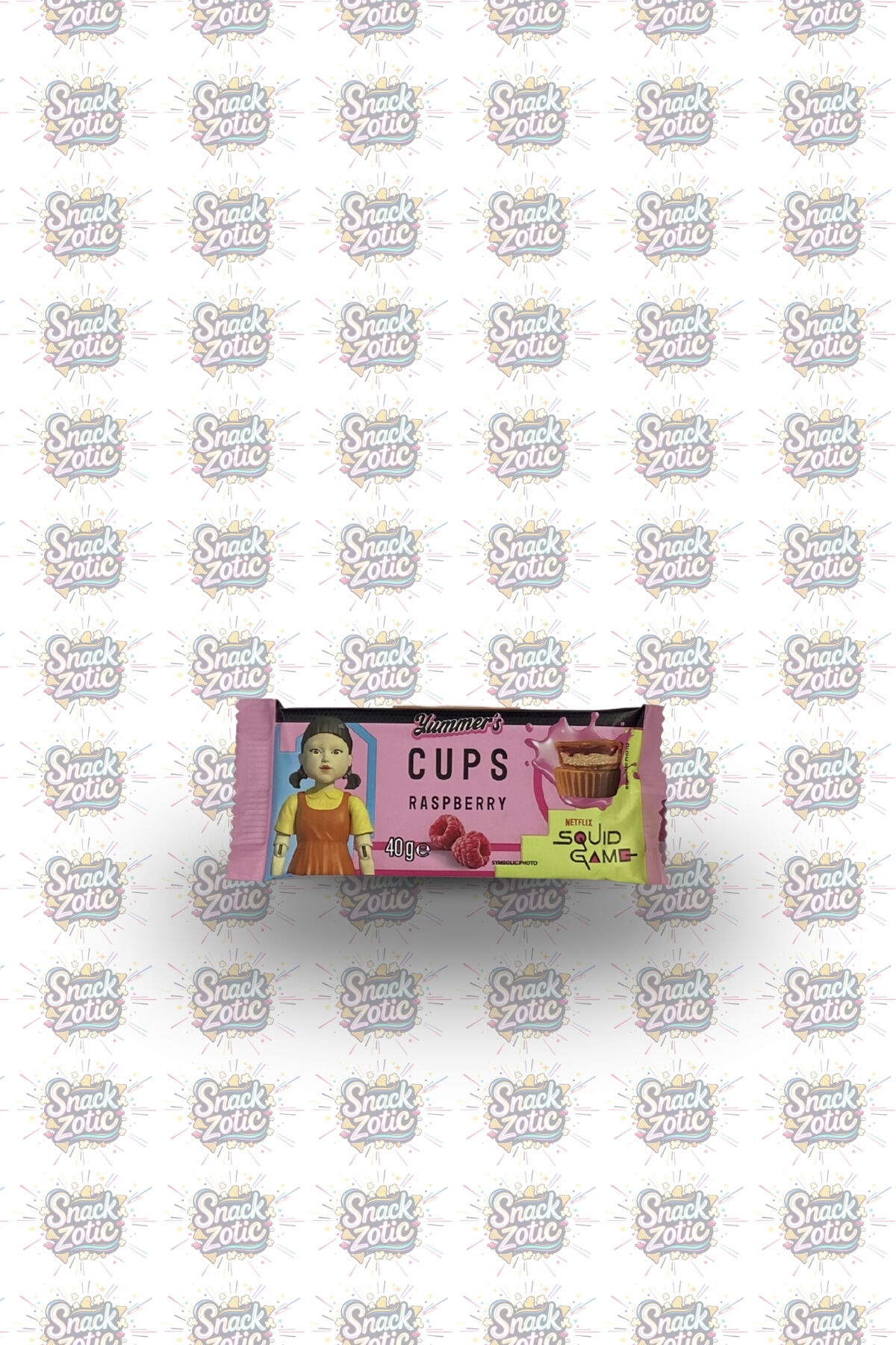Yummers Squid Game Raspberry Cups | Snackzotic
