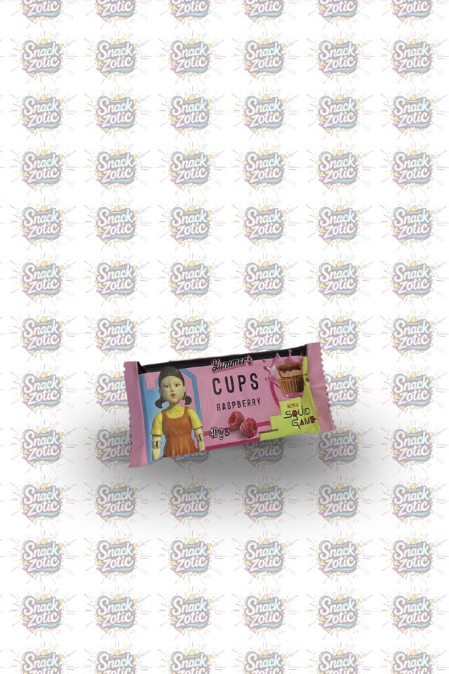 Yummers Squid Game Raspberry Cups | Snackzotic