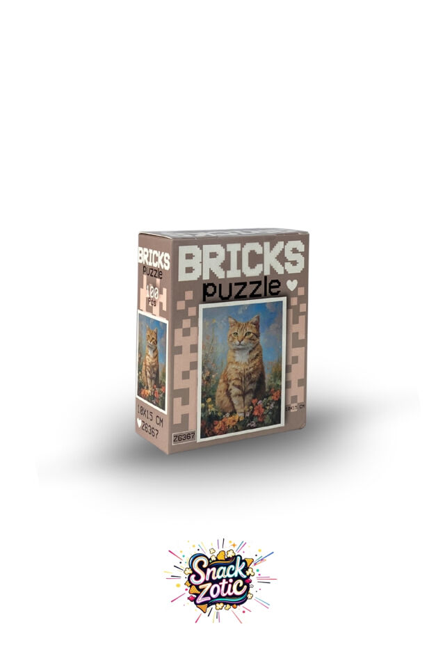 Bricks Puzzle Tekir Kedi (Z6367)