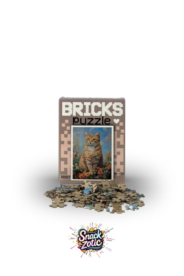 Bricks Puzzle Tekir Kedi (Z6367)