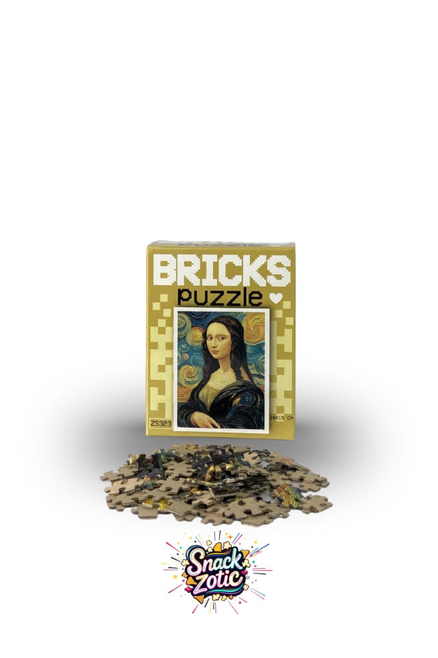 Bricks Puzzle Mona Lisa / Van Gogh Tarzı (Z25323)