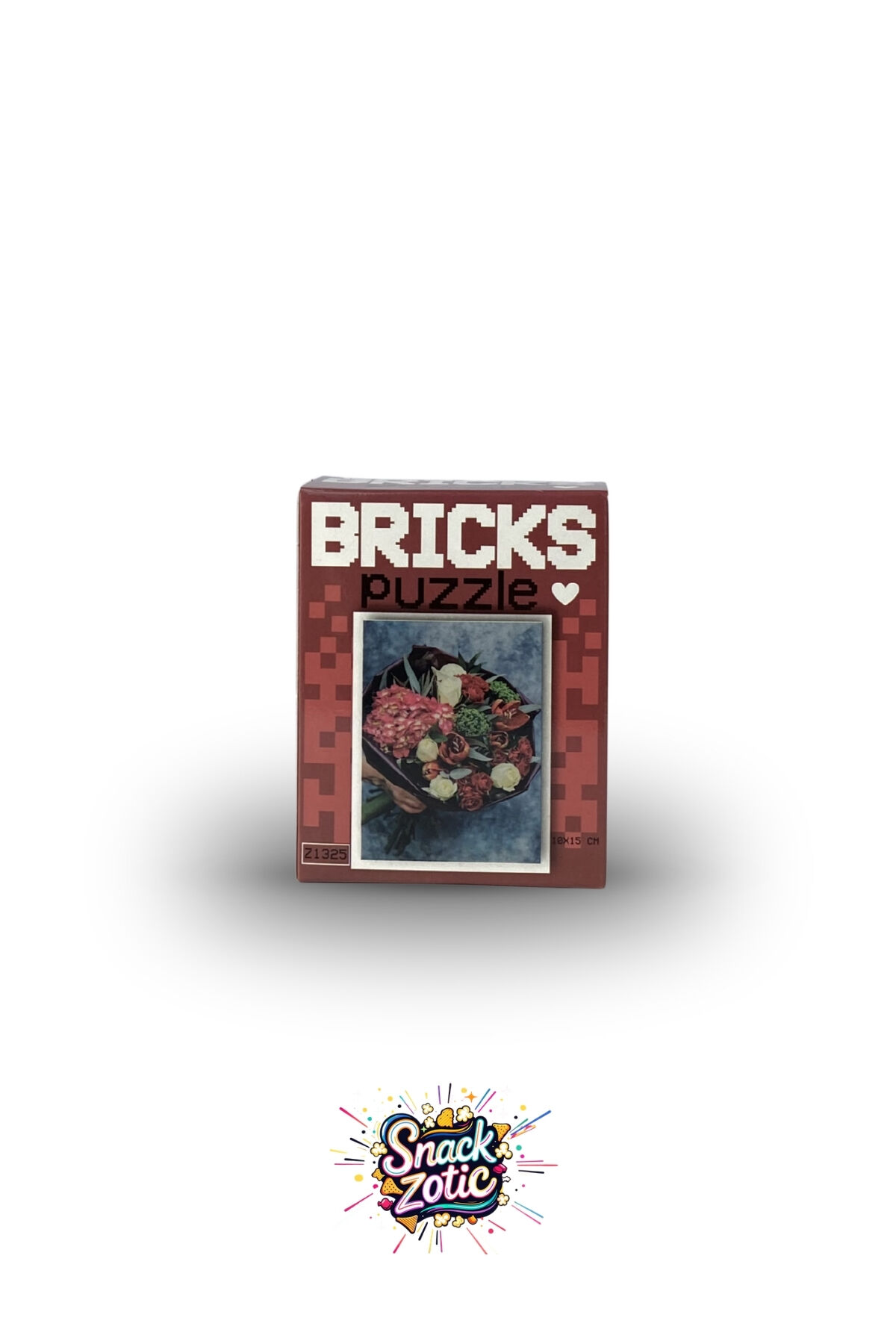 Bricks Puzzle Ortanca ve Gül Buketi (Z1325)