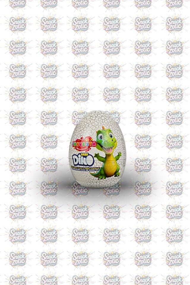 Funvesta Baby Dino Sürpriz Oyuncaklı Lolipop Yumurta (Gri Çatlak)