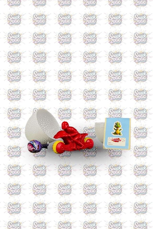 Funvesta Baby Dino Sürpriz Oyuncaklı Lolipop Yumurta (Gri Çatlak)