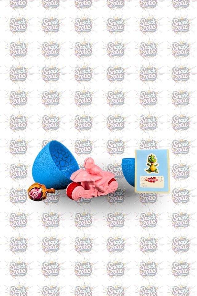 Funvesta Baby Dino Sürpriz Oyuncaklı Lolipop Yumurta (Mavi Çatlak)