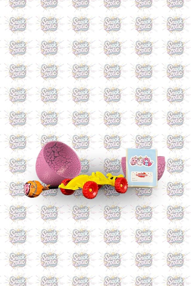 Funvesta Baby Dino Sürpriz Oyuncaklı Lolipop Yumurta (Pembe Çatlak)