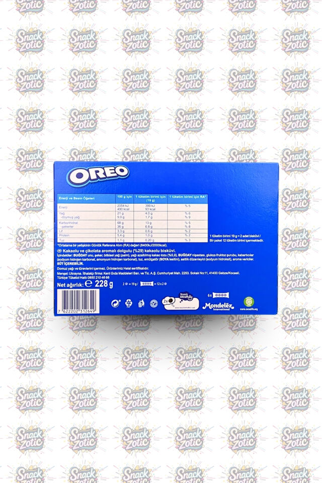 Oreo Çikolata Aromalı Kutu