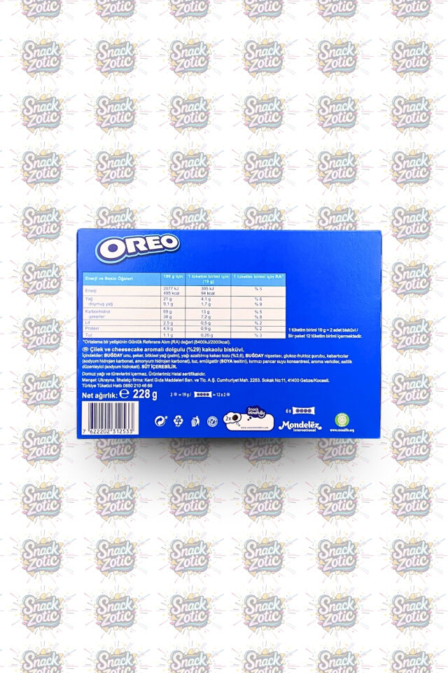 Oreo Strawberry Cheesecake Flavour Kutu