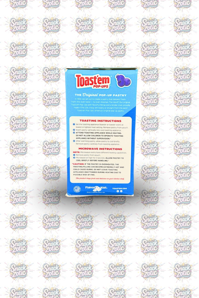 Toast'em Pop-Ups Blueberry Toaster Pastries | Snackzotic