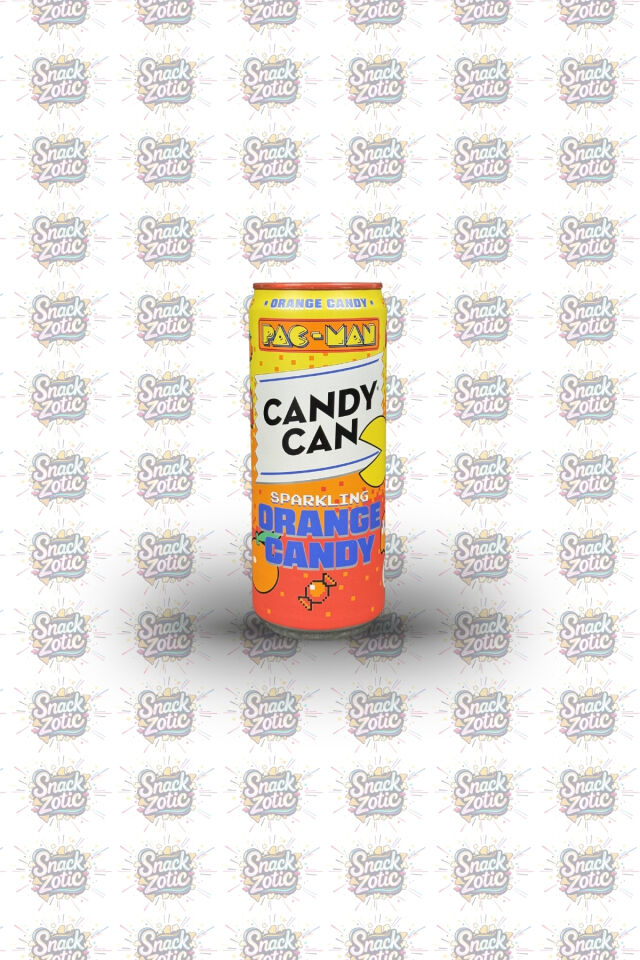 Candy Can Pac-Man Orange Candy Flavored Sparkling Drink