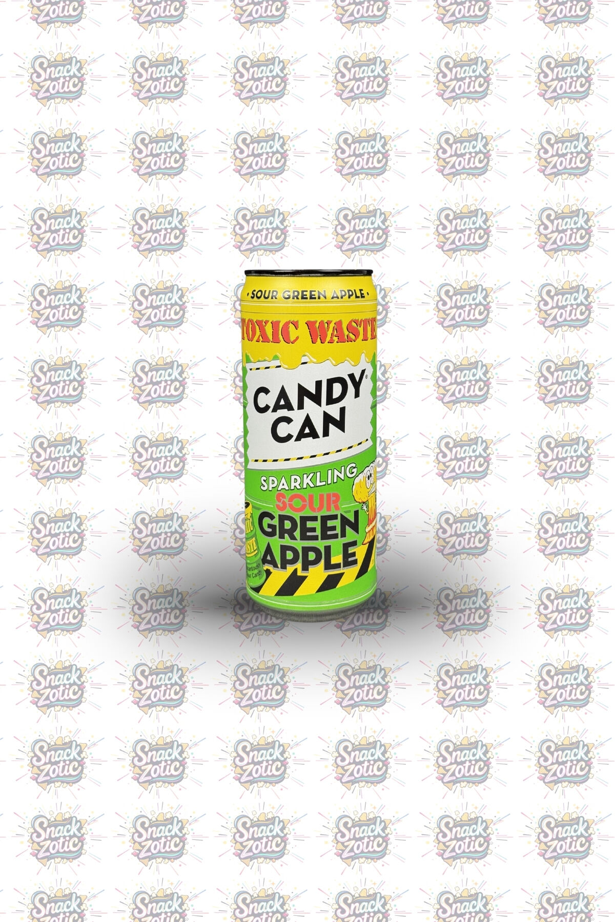 Candy Can Toxic Waste Green Apple | Snackzotic