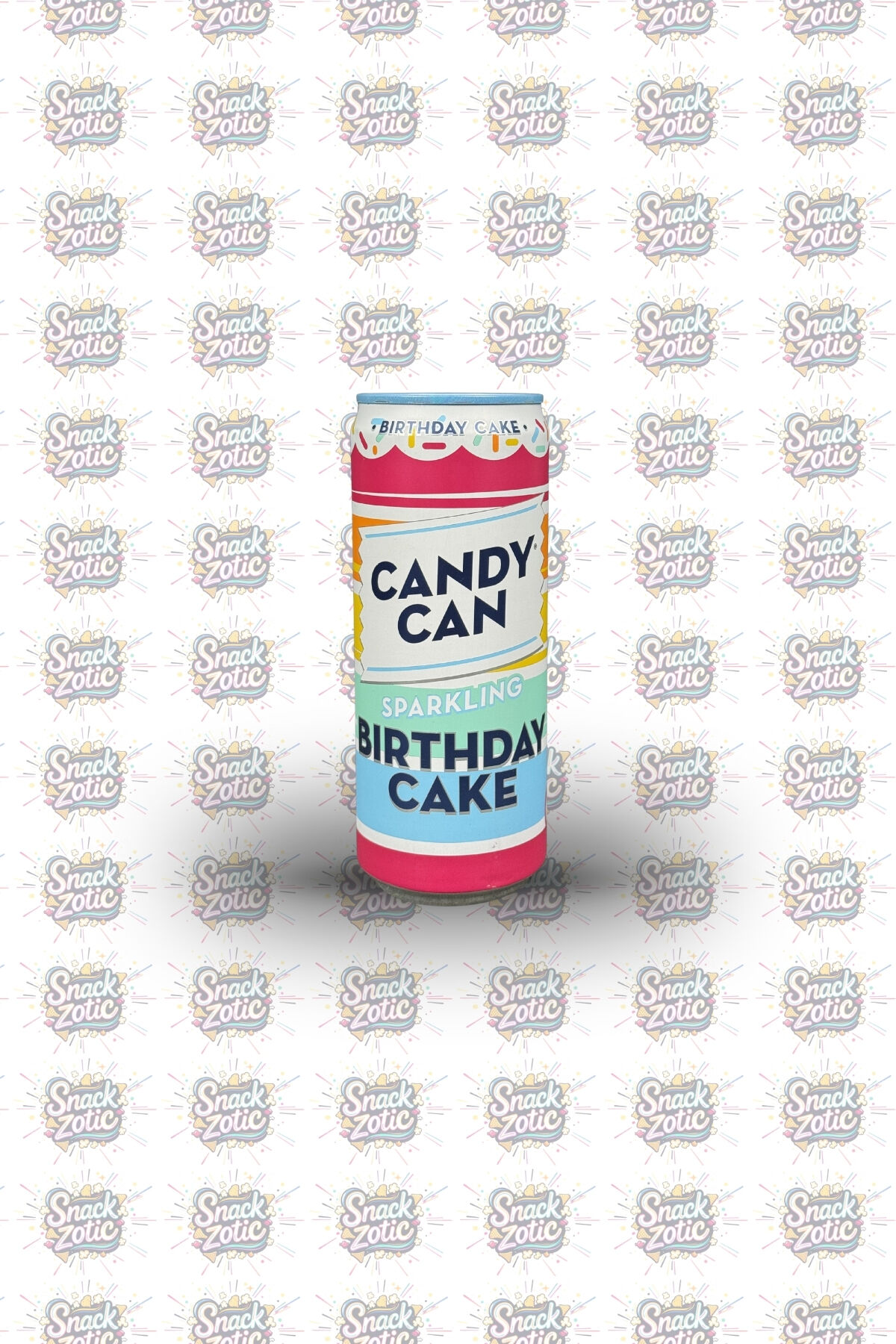 Candy Can Birthday Cake Sparkling Drink | Snackzotic