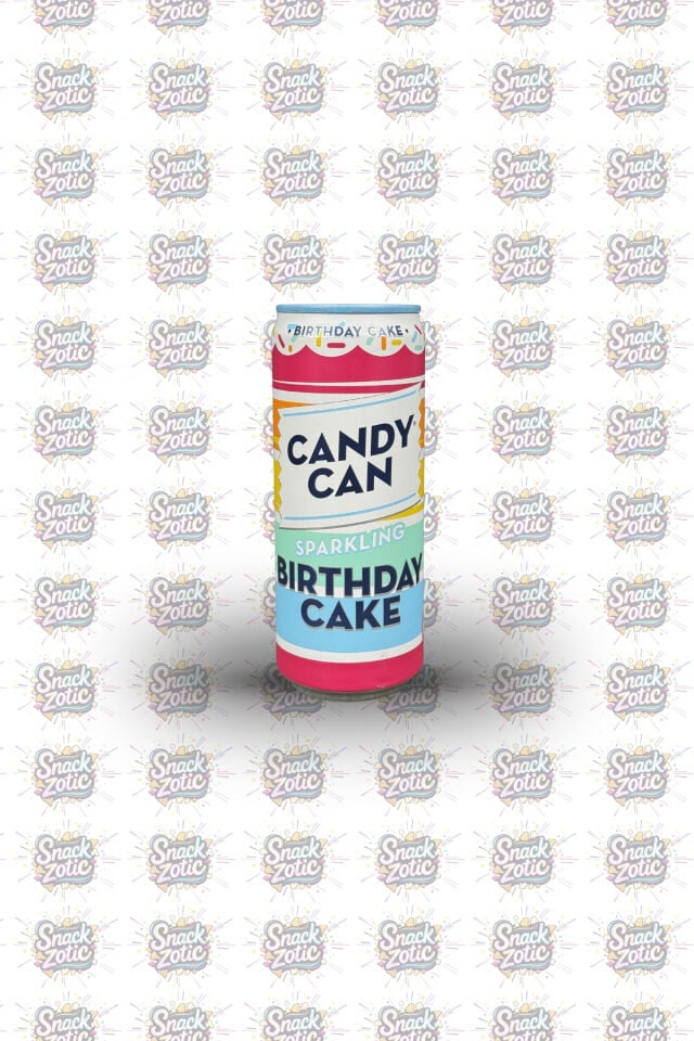 Candy Can Birthday Cake Sparkling Drink | Snackzotic