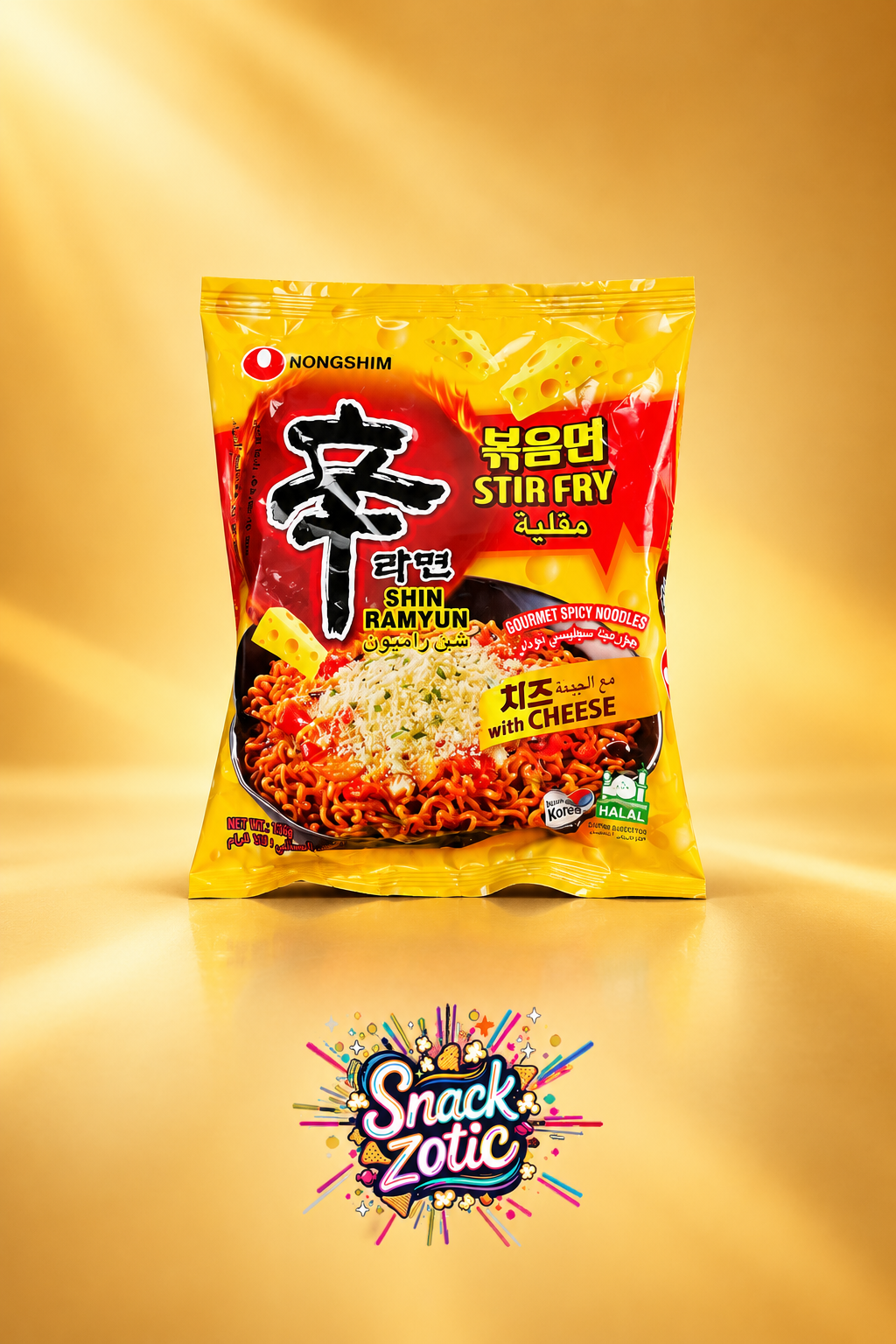 Nongshim Shin Ramyun Stir Fry with Cheese