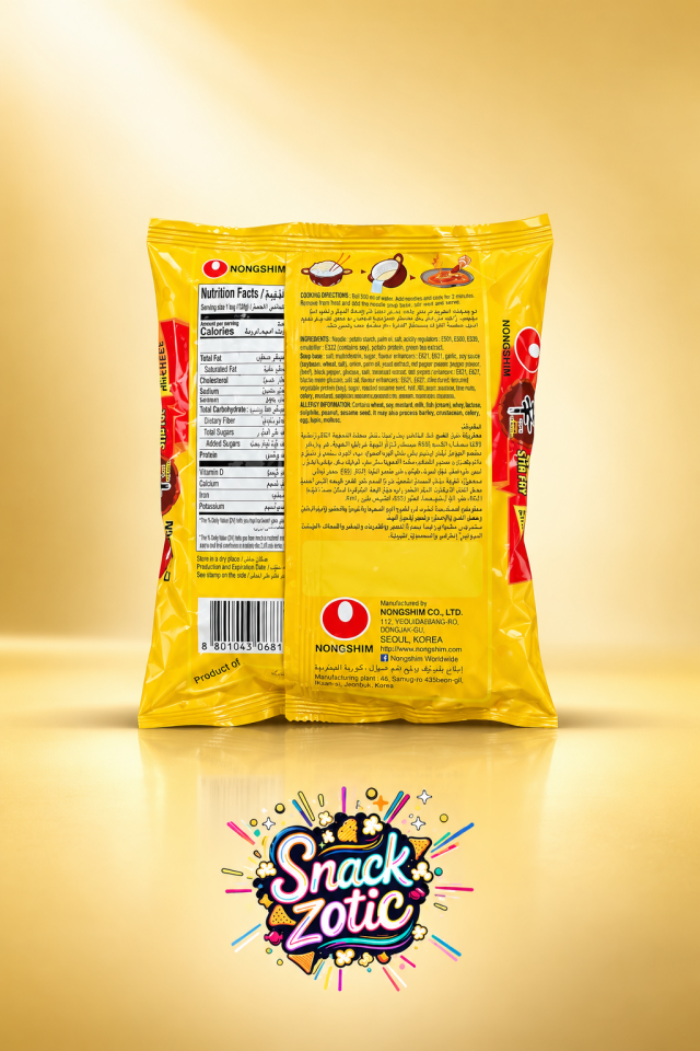 Nongshim Shin Ramyun Stir Fry with Cheese