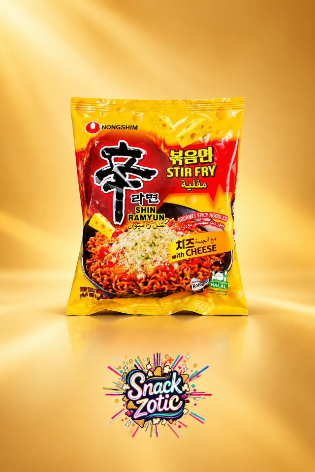 Nongshim Shin Ramyun Stir Fry with Cheese