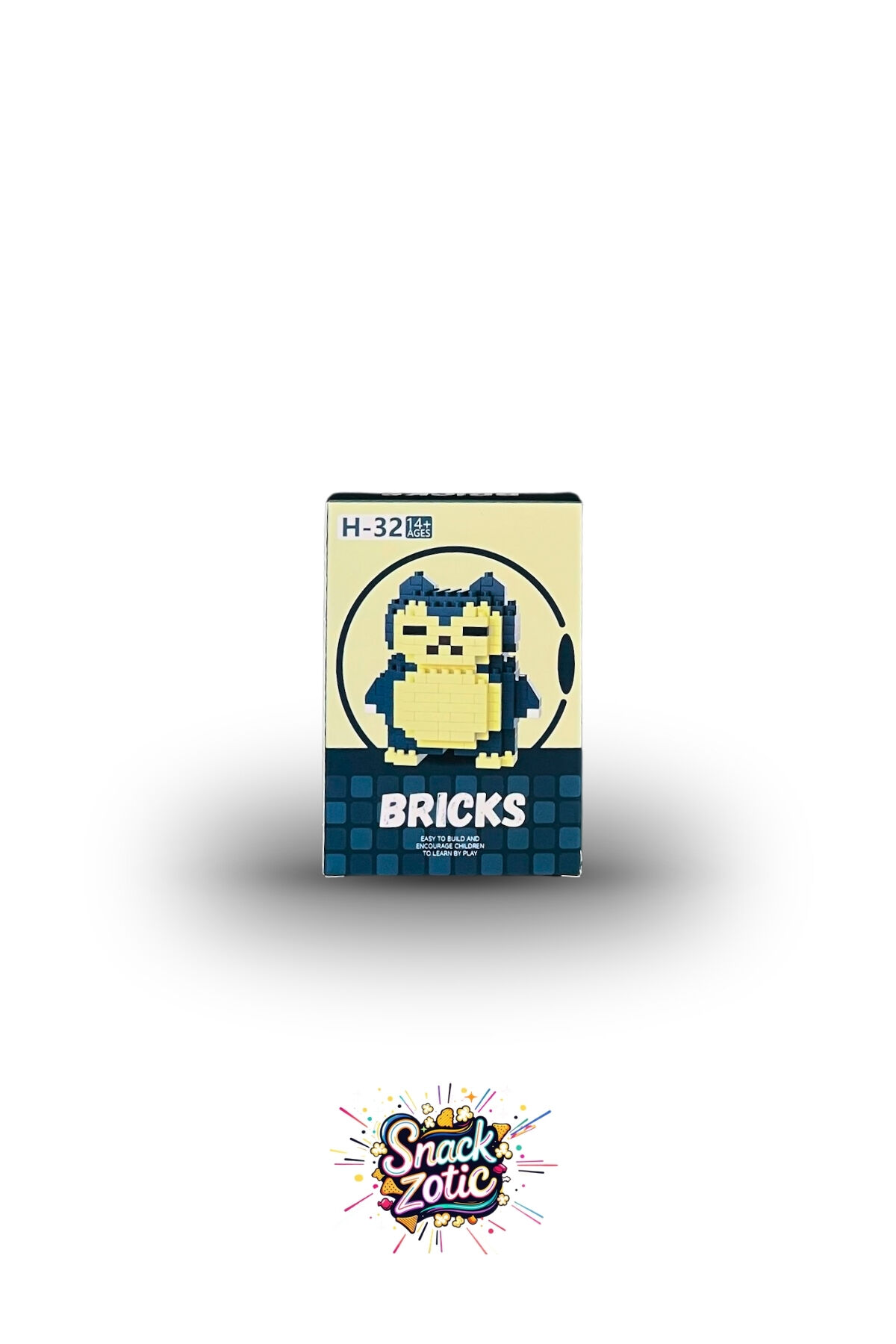 Pokémon Snorlax Bricks Hobi Seti | Snackzotic