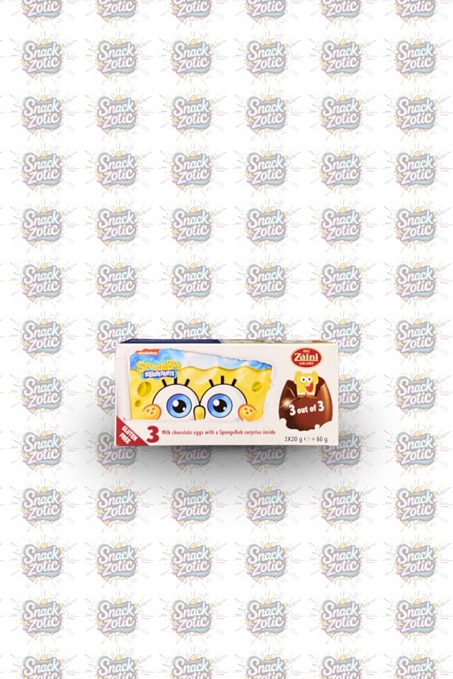 Zaini Sünger Bob Sürpriz Yumurta 3'lü Paket
