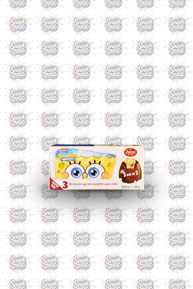 Zaini Sünger Bob Sürpriz Yumurta 3'lü Paket
