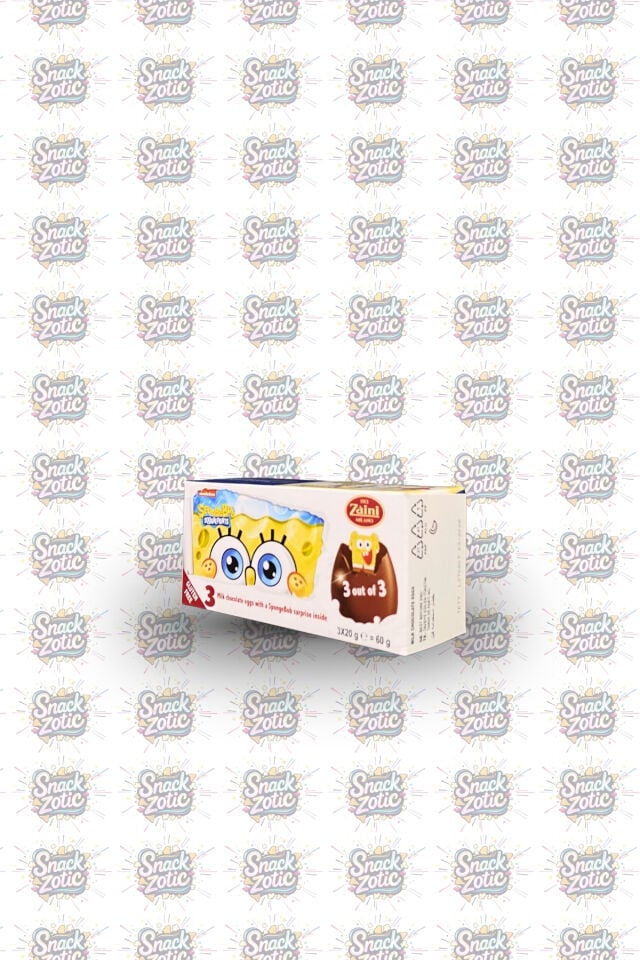 Zaini Sünger Bob Sürpriz Yumurta 3'lü Paket