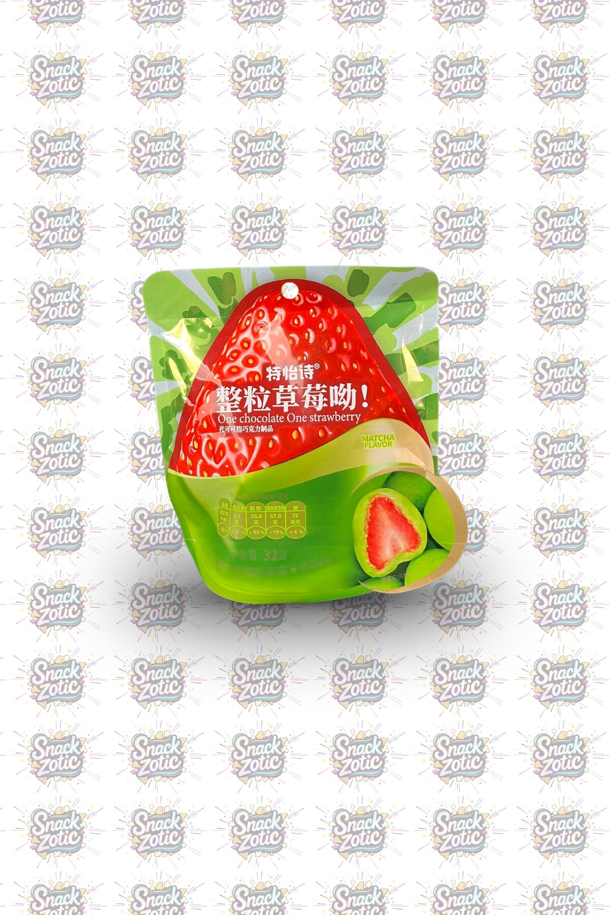 One Chocolate One Strawberry Matcha Flavor | Snackzotic