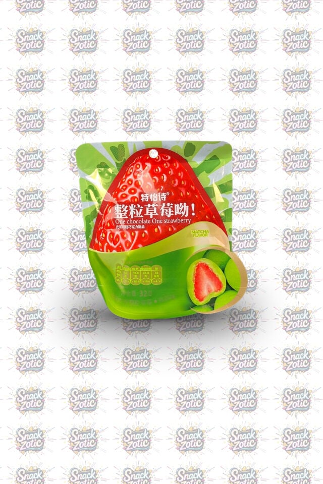 One Chocolate One Strawberry Matcha Flavor | Snackzotic