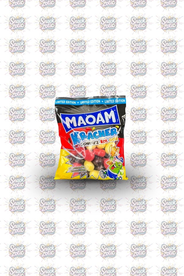 Maoam Kracher Schwarz-Rot-Gold | Snackzotic