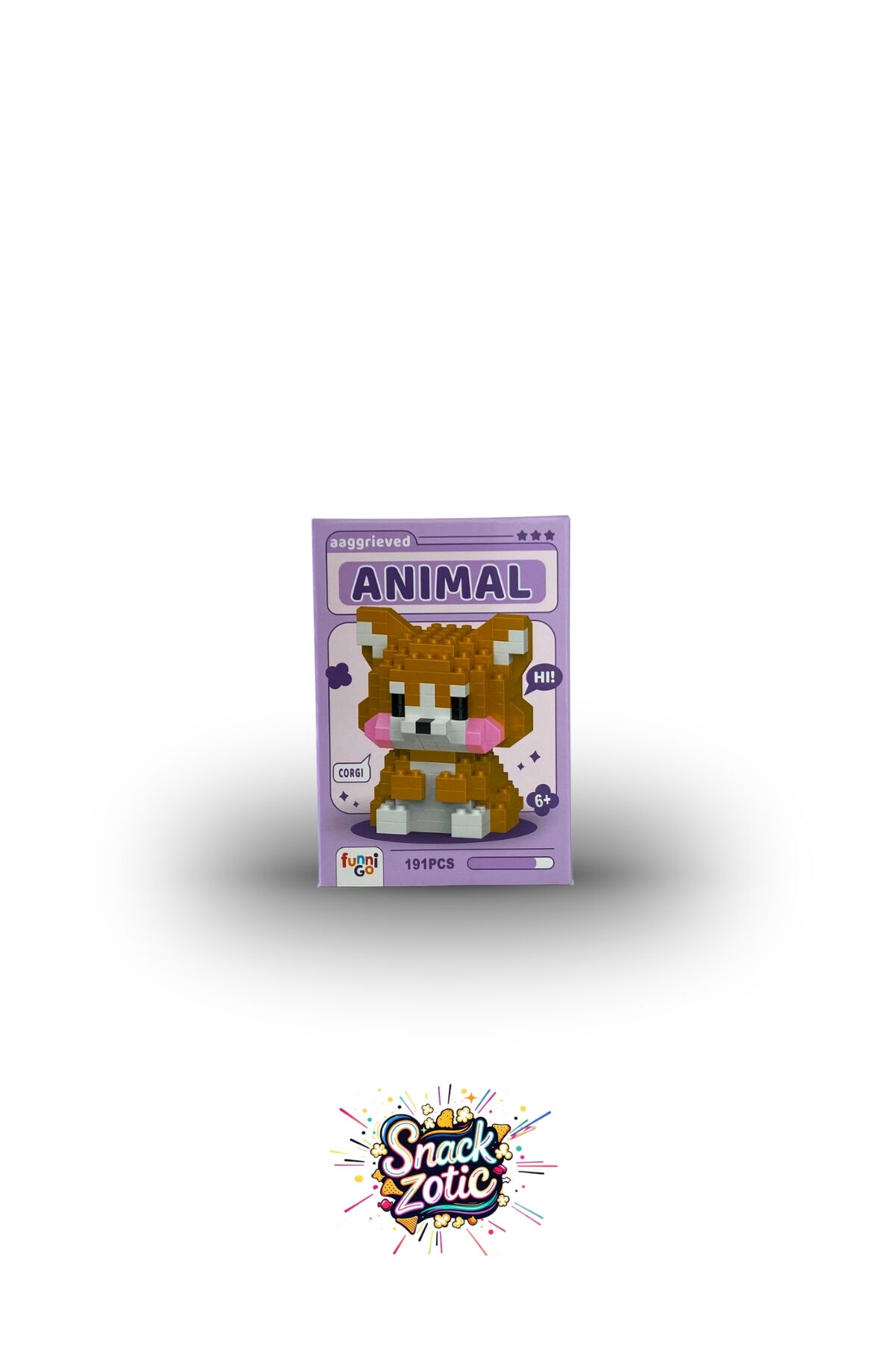 Aggrieved Animal Corgi Dog Bricks | Snackzotic
