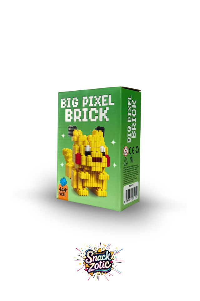 Big Pixel Brick Pokémon Pikachu Lego Hobi Seti | Snackzotic