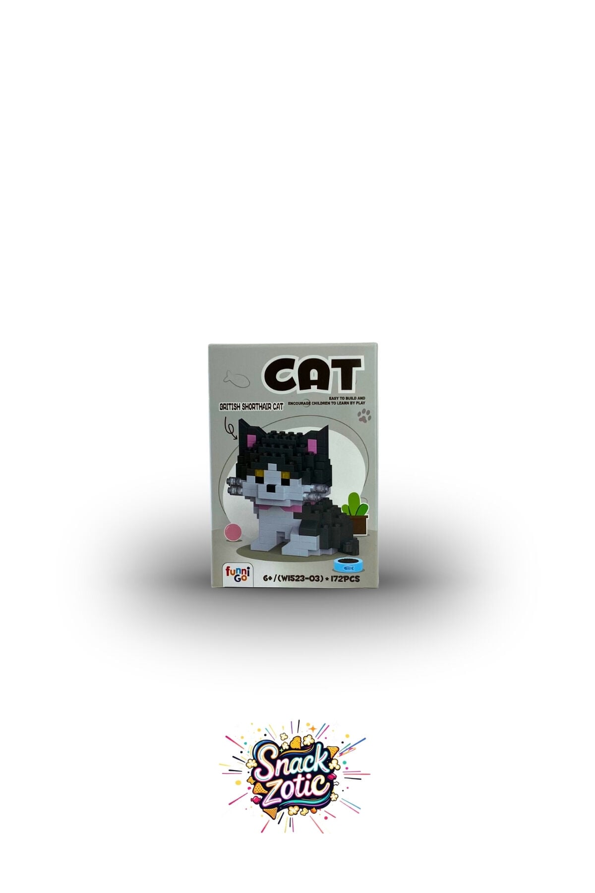 British Shorthair Cat Bricks Hobi Seti | Snackzotic