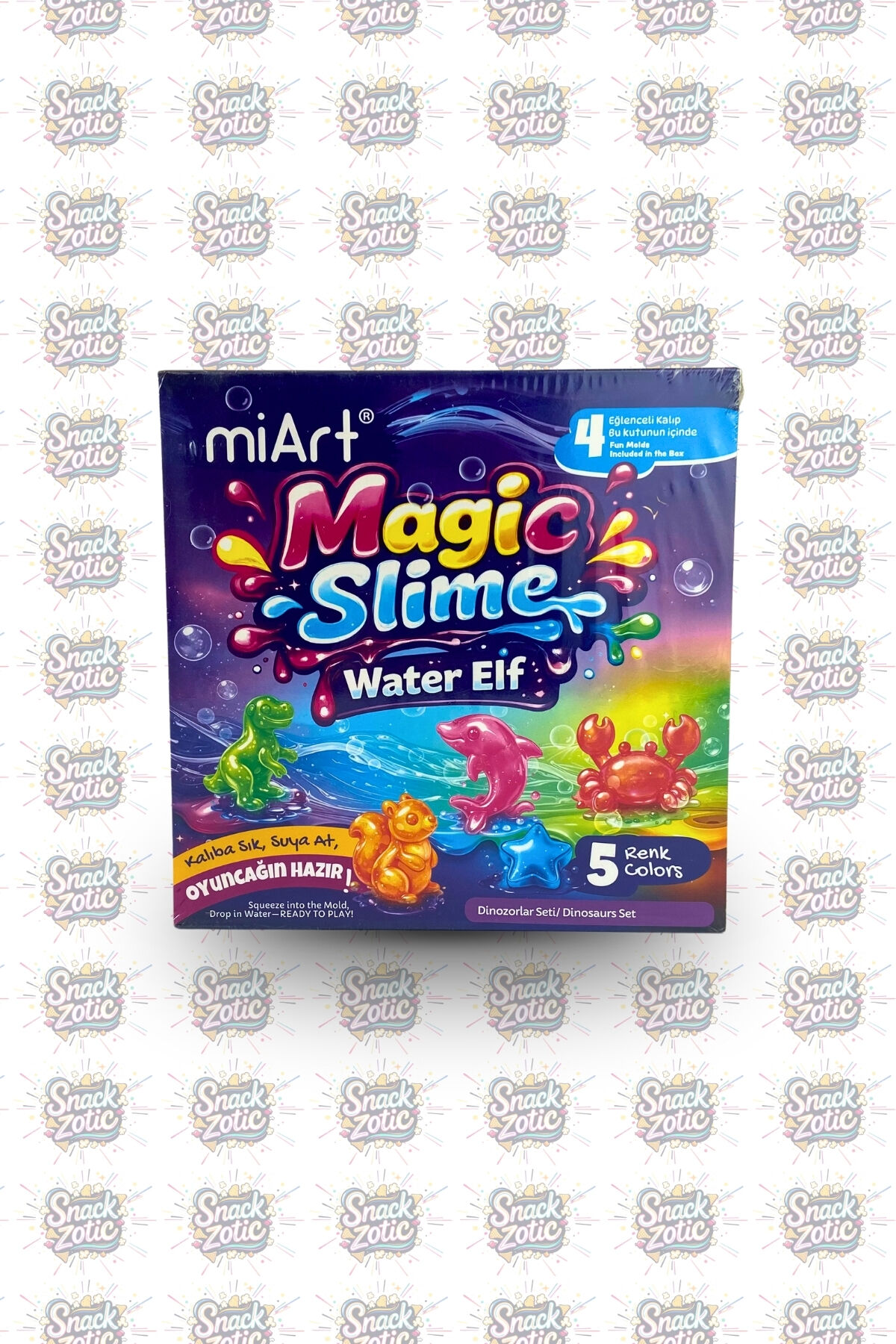 Magic Slime Water Elf Dinozorlar Seti | Snackzotic