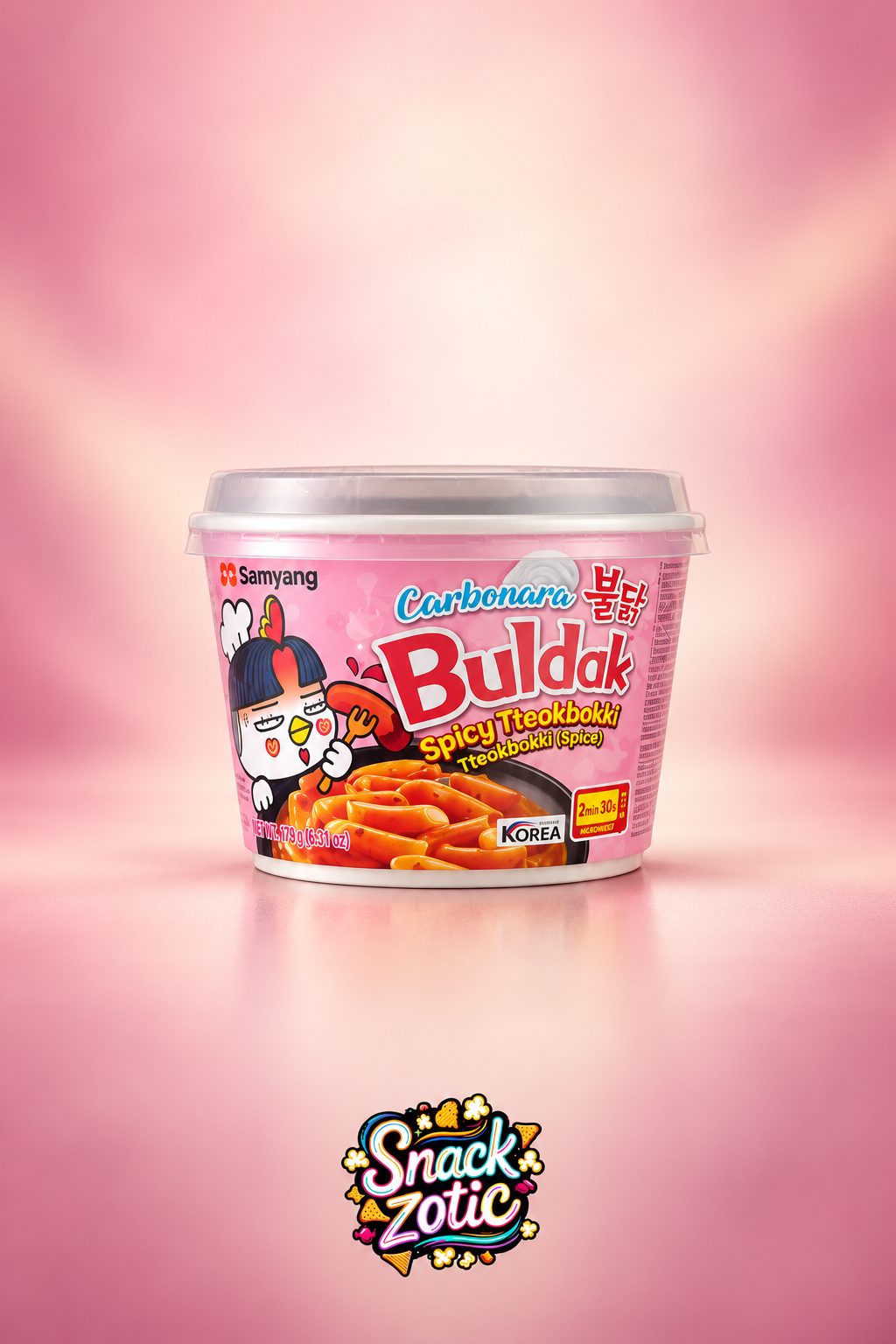 Samyang Buldak Carbonara Spicy Tteokbokki Bowl